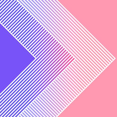 Abstract Retro Geometry Pink
