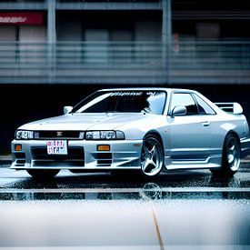 Nissan Skyline Jdm im Regen von create.ai