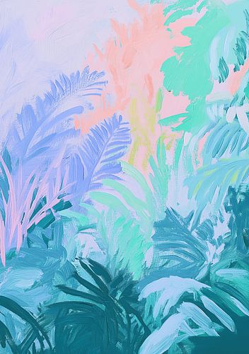 Minimale planten tropisch neon