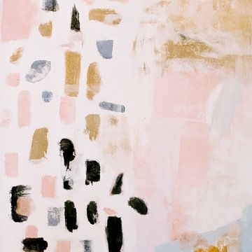 Modern abstract in pastelkleuren van Studio Allee