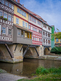 The Krämerbrücke in Erfurt by Thomas Bugdoll