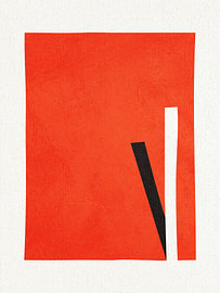 Hedendaagse minimalistische, geometrische, abstracte kunst, levendige tinten, kleurrijk van Online Arts