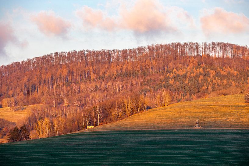 A short walk outside the front door in Schmalkalden during a marvellous sunset - Thuringia - Germany by Oliver Hlavaty