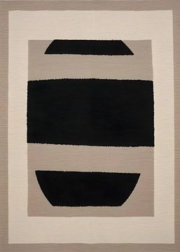 TW living - JAPANDI HANNA - abstract black THREE