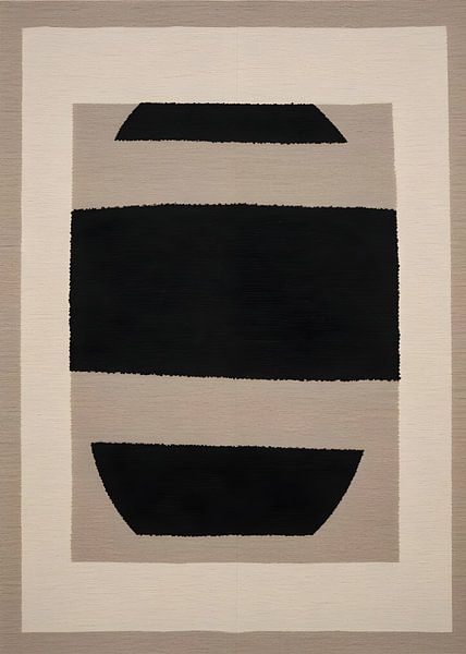 TW living - JAPANDI HANNA - abstract black THREE von TW living