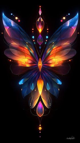 kleurig symmetrisch figuur