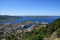 Bergen Noorwegen  vanaf de Floyen