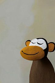 Singe souriant minimaliste sur Art & Soul Creations