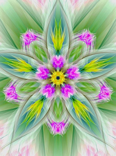 Mandala digital art 'Versatility' by Ivonne Fuhren- van de Kerkhof
