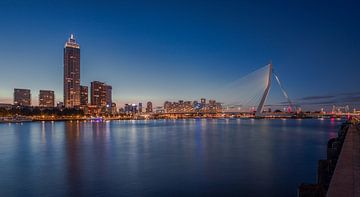 Zalmhaventoren, Erasmusbrug vanaf Kop van Zuid, Rotterdam van Robbert van Rijsewijk