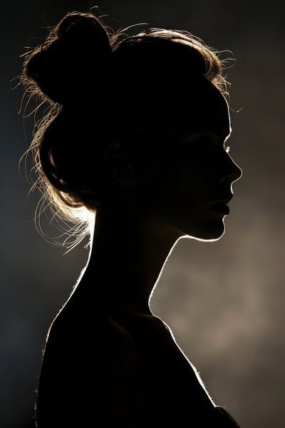 Silhouette d'une femme par Poster Art Shop