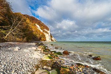 Ostseeküste auf der Insel Mön in Dänemark