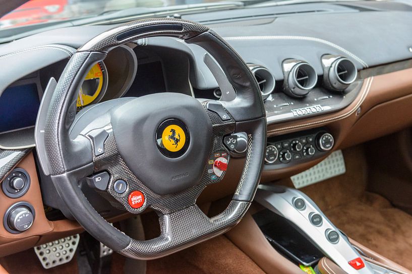Ferrari F12Berlinetta Gran Turismo-sportwagen-dashboard van Sjoerd van der Wal Fotografie