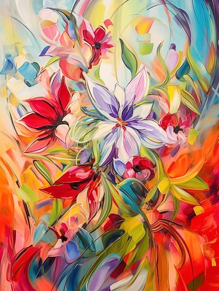 Colourful flowers by Bert Nijholt