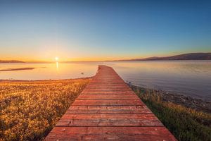 Holzsteg am Trasimeno-See, Umbrien
