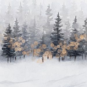 Goldener Winterwald von Kim Karol / Ohkimiko