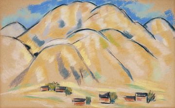New Mexico Hills (1877 - 1943) door Marsden Hartley van Peter Balan
