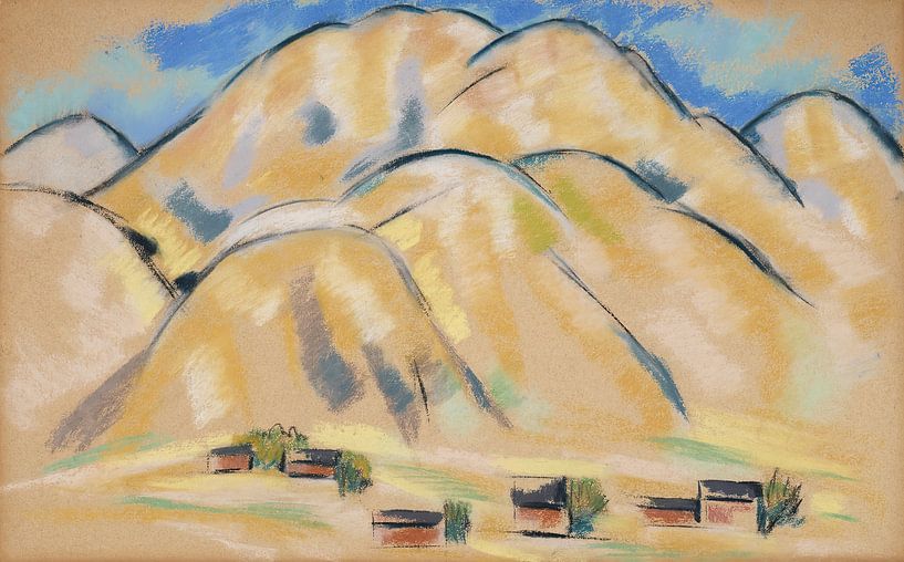New Mexico Hills (1877 - 1943) by Marsden Hartley by Peter Balan