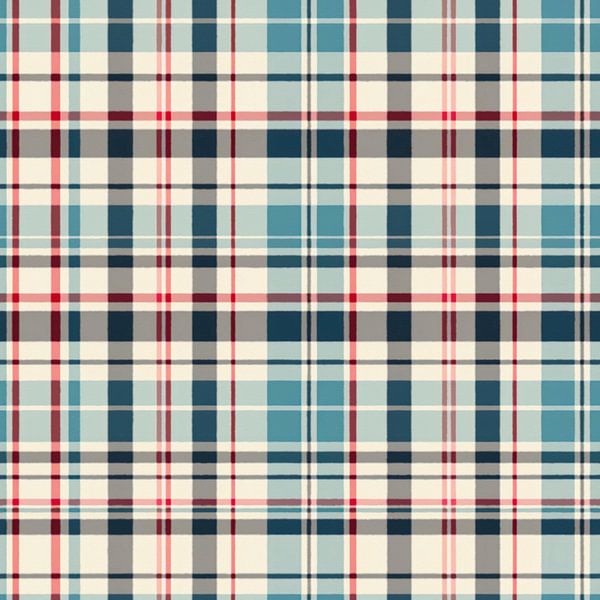 Vintage Plaid # XXXII by Whale & Sons