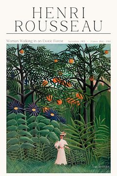 Henri Rousseau - Een wandeling van een vrouw door het regenwoud van Old Masters