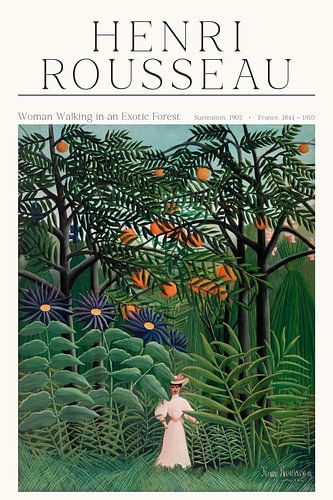 Henri Rousseau - A Woman's Walk in the Rainforest