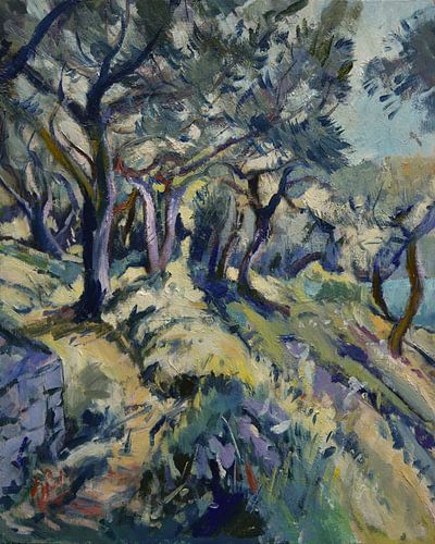 Olive grove above Marmari Beach