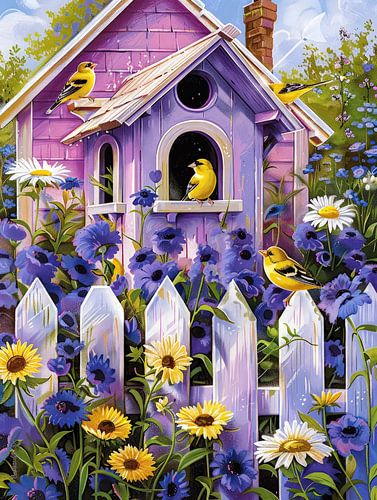 Het Paarse Vogelhuisje