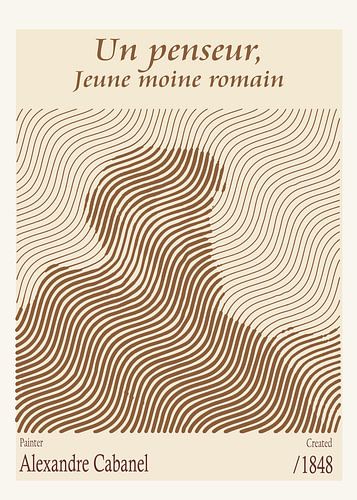 Un penseur, Jeune moine romain - Alexandre Cabanel