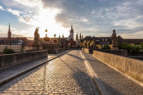 Oude brug over de Main in Würzburg
