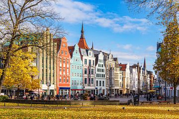 Blick auf die Kröpeliner Straße in der Hansestadt Rostock im H