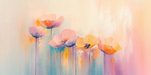 Blumen auf zarten Farben