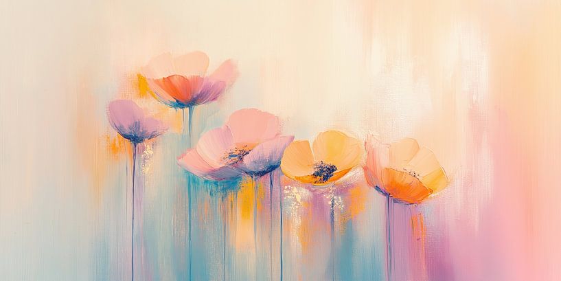 Flowers on soft colours by Bert Nijholt