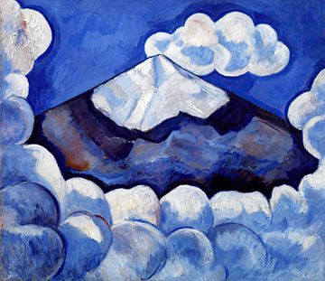 Popocatépetl, Geestige morgen - Mexico (1932) van Marsden Hartley van Peter Balan