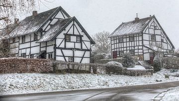 Winters landschap in Zuid-Limburg van John Kreukniet