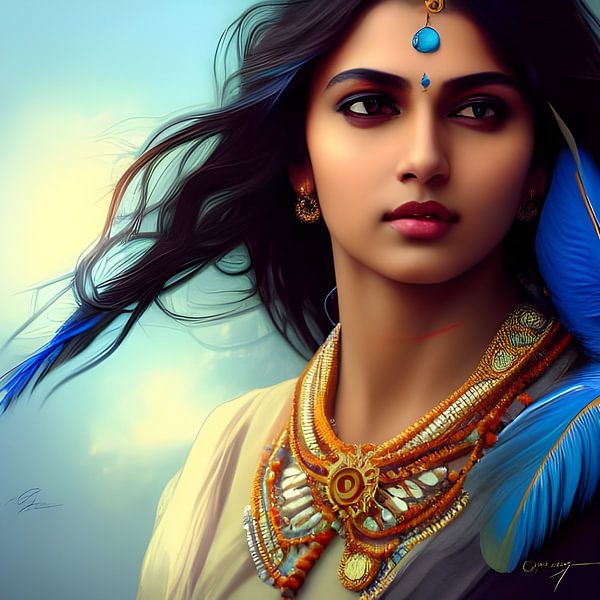 Indian Beauty 3 by PsyBorgArt