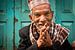 Portret Nepalese man van Ellis Peeters