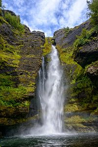 Wasserfall in Island von Sjoerd van der Wal Fotografie