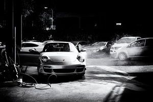 Porsche 911 turbo Cabrio Typ 997.1 in special black & white