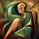 green chair van atelier DOTPIX thumbnail