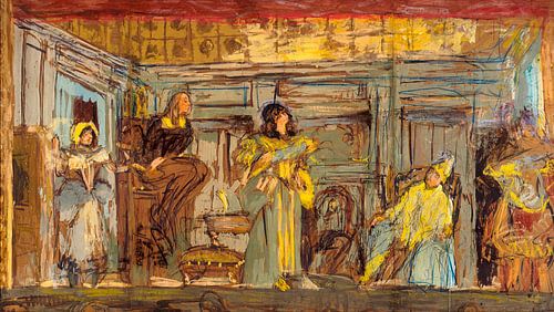 Ontwerp voor een muurschildering voor het Théâtre des Champs-Elysées, Édouard Vuillard