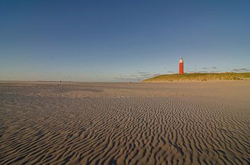 The lighthouse of Texel on a sunny spring evening