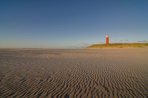 Der Leuchtturm von Texel an einem sonnigen Frühlingsabend