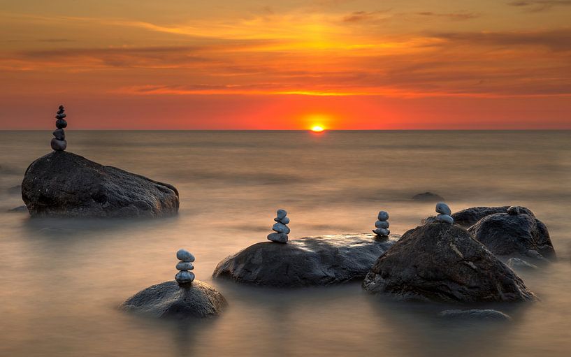 Abendsonne über der Ostsee von Ronny Rohloff