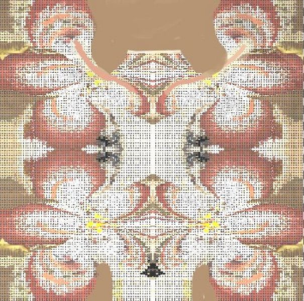 Floral Sheep - Abstract by Annaluiza Dovinos