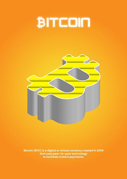 Bitcoin Cryptocurrency Digital Asset von Colorize Studio