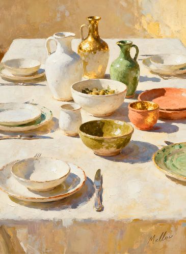 Sunlit Table, Southern Calm