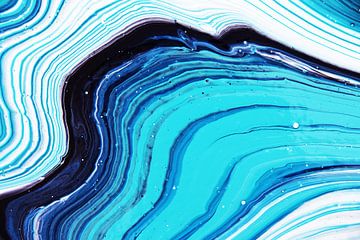 Abstract Blauw / Blue abstract/ Abstraktes Blau/ Bleu abstraite van Joke Gorter