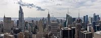 Panorama of New York City from rockefeller center