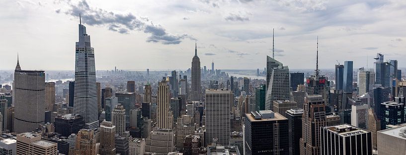 Panorama von New York City vom Rockefeller Center aus von Jordy Blokland