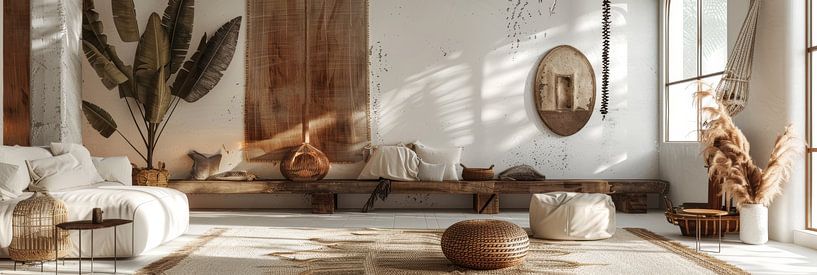 Panoramic interior as still life by Digitale Schilderijen